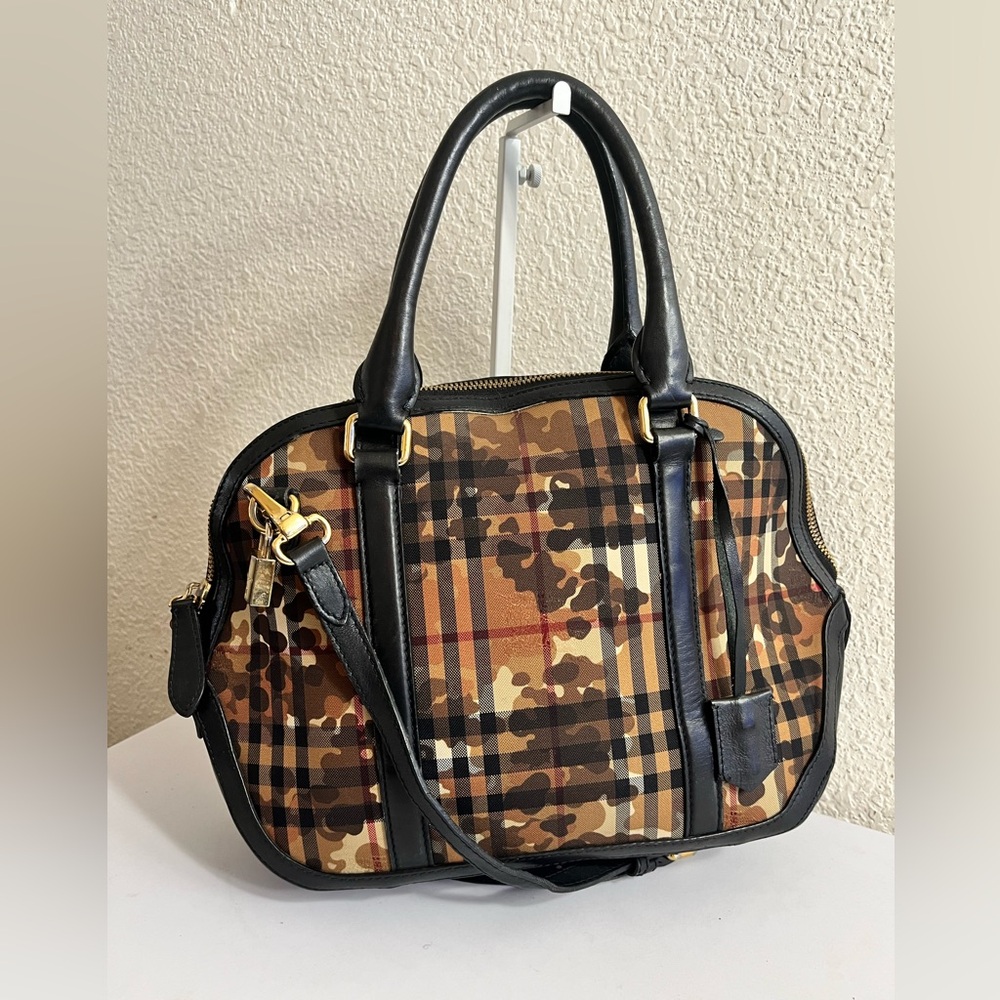 Burberry Camouflage check orchard bag